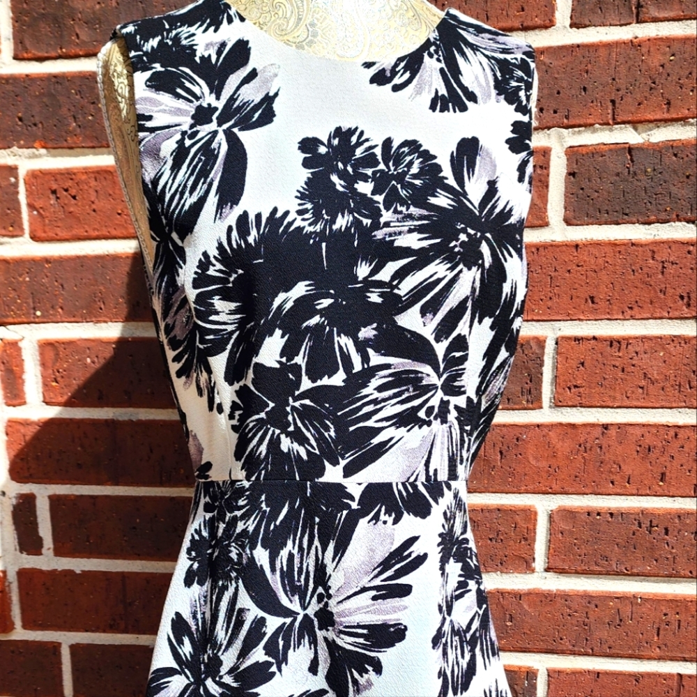 Rebecca Taylor floral A line fully lined polyester dress